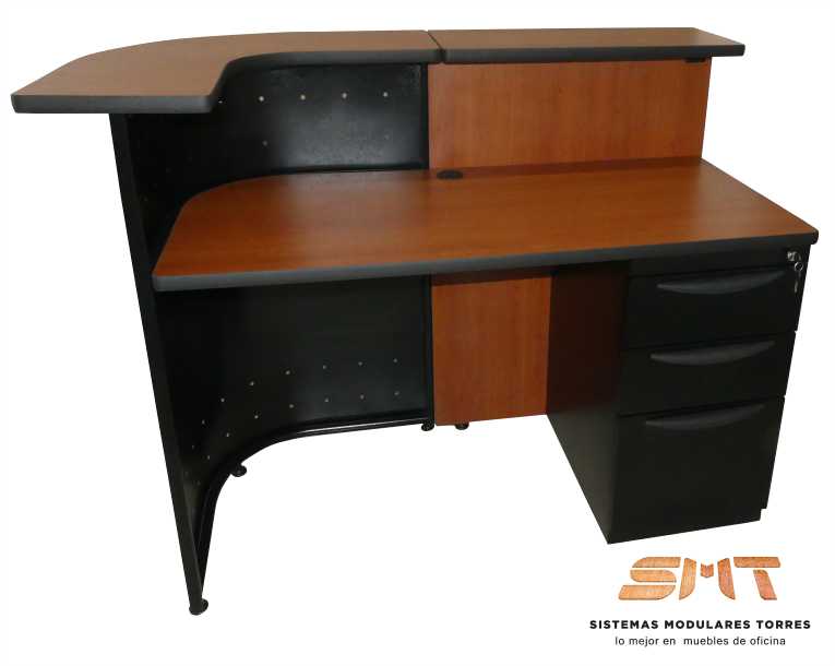 muebles recepción mesas mostradores counter curvo de oficina 